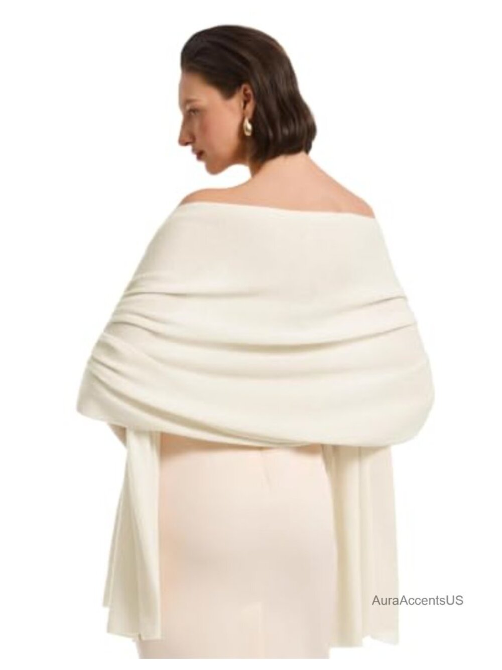 Wool Cashmere Shawl Wrap Evening Wedding Large Scarf